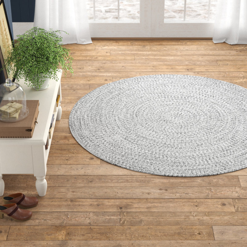 Birch Lane™ Kilkenny Handmade Braided Off White Indoor / Outdoor Rug